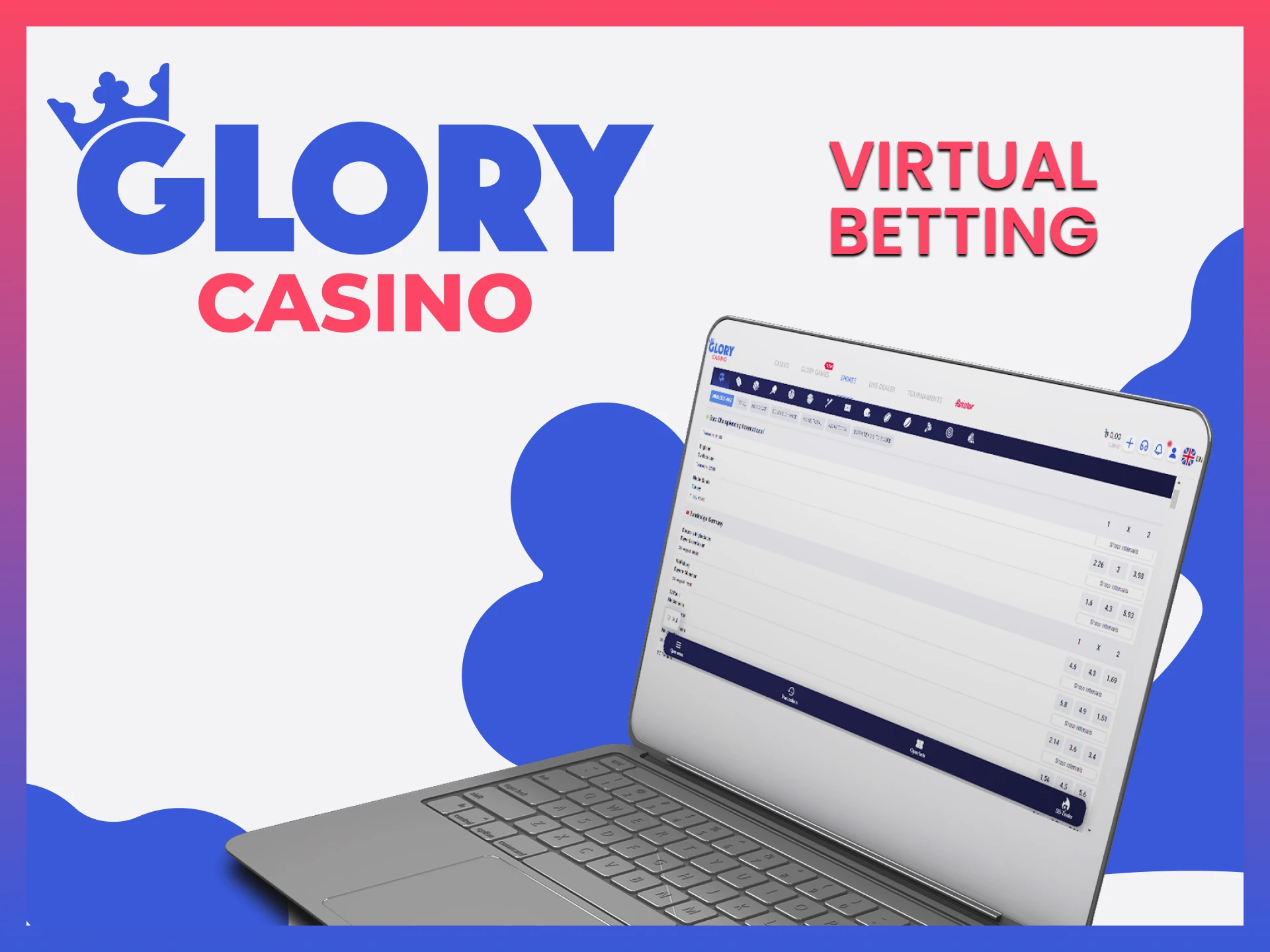 Dive into the world of virtual betting, find out what destinations are available at Glory Casino.