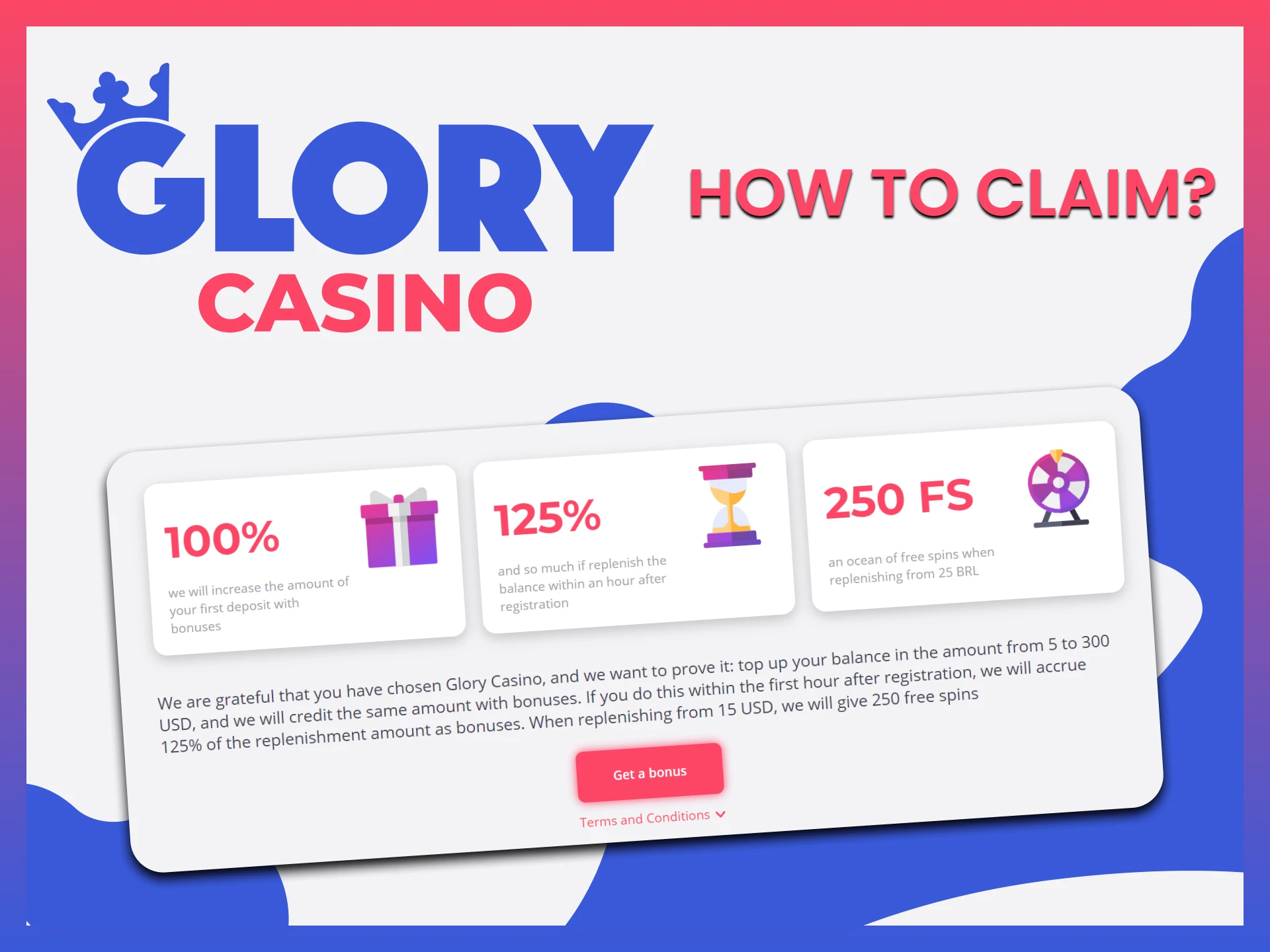 Play favorite online games at Glory Casino and claim your welcome bonus.