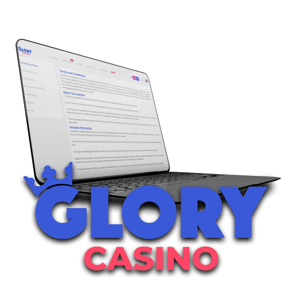 Glory Casino is officially registered in Bangladesh and holds a Curaçao licence.