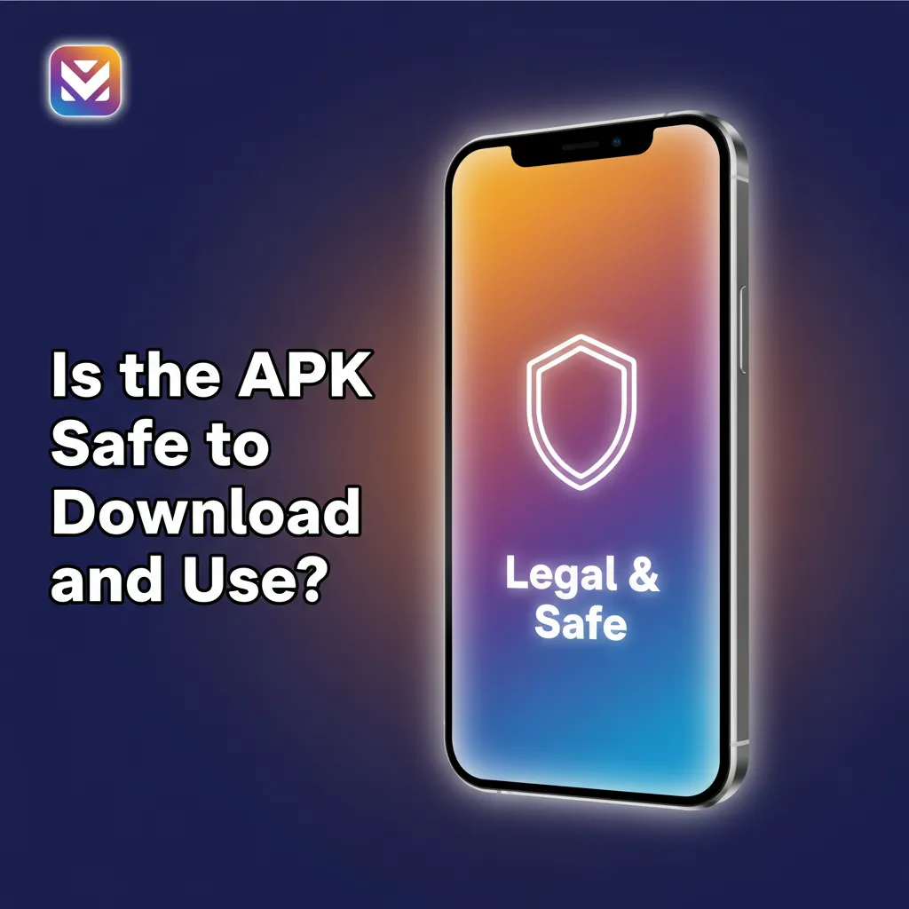 Shield and padlock with gambling licence badge, SSL encryption and HTTPS icons indicating the APK is safe and regulated.