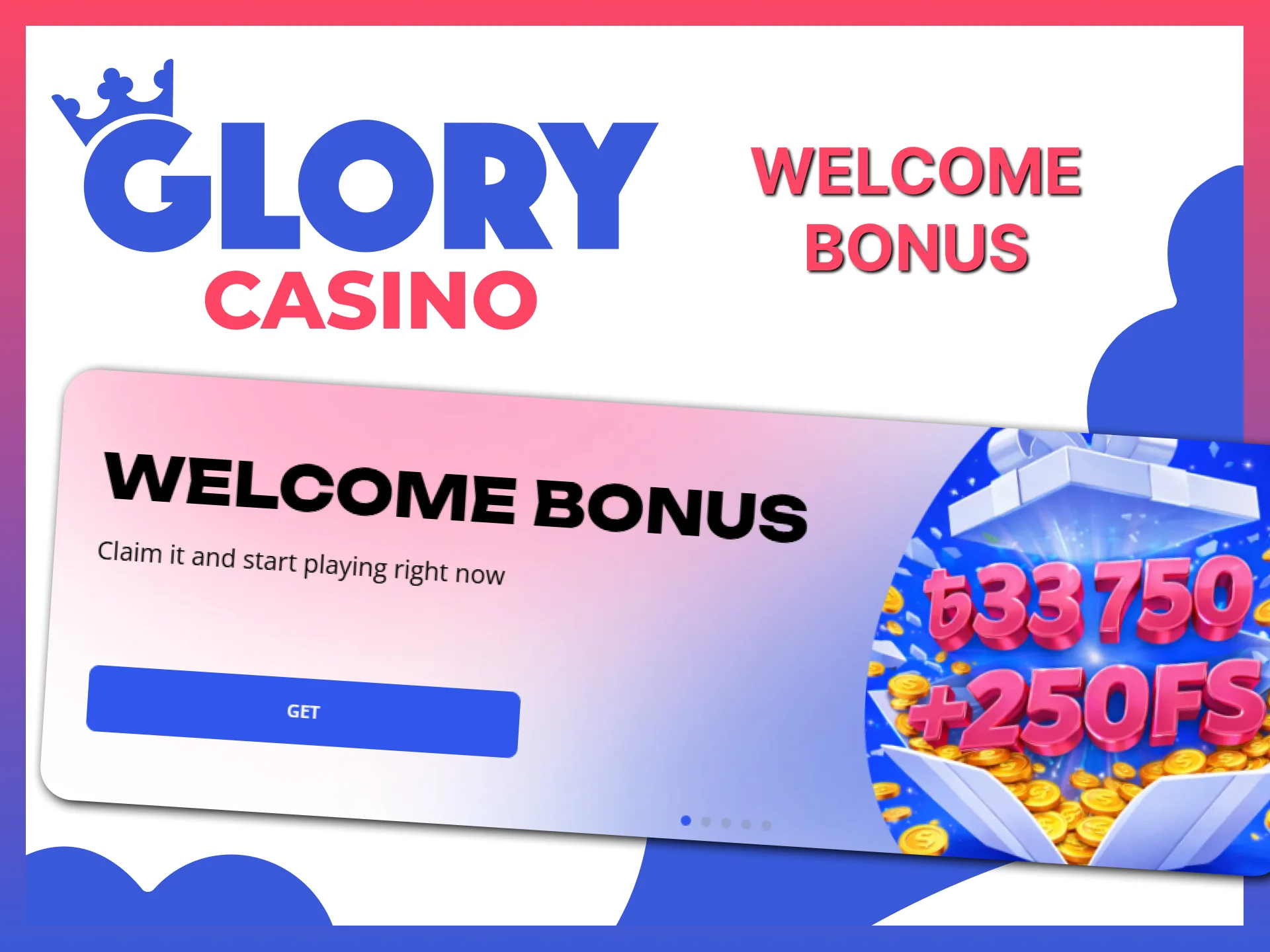 Claim your massive welcome bonus and start playing Glory Casino Crazy Time today.